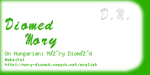 diomed mory business card